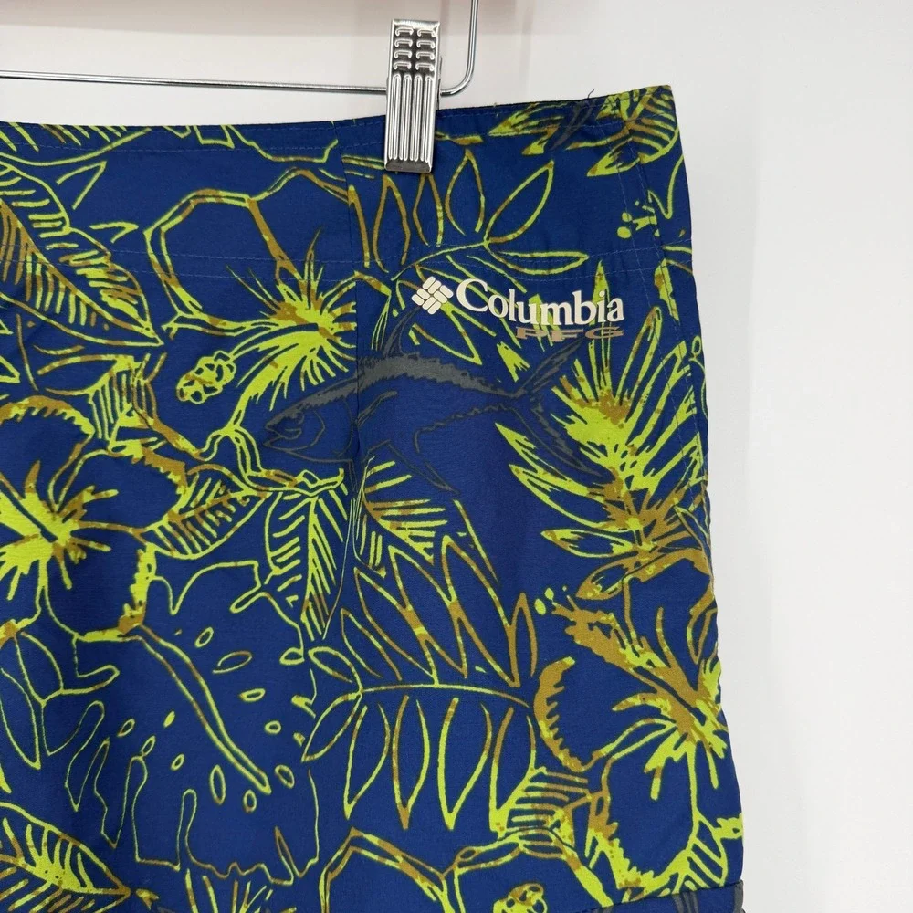 Columbia Men's PFG Offshore II Board‎ Shorts Sz 38 Floral Fishing 11